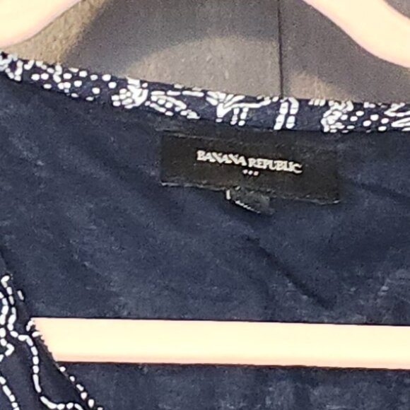 Blue Floral Dress Drop Waist - Picture 6 of 7